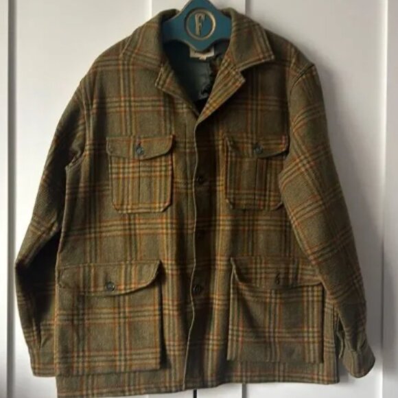 Vintage Plaid Woolrich Wool Chore Coat - 44 (L) - Picture 1 of 6